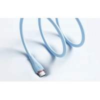 Кабель Vention USB 2.0 C Male to C Male 5A Cable 1.5M Light Blue Silicone Type (TAWSG) (Колір Light Blue) - фото № 5