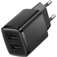 Мережевий зарядний пристрій Baseus Compact Charger 2U 10.5W EU Black (Колір Черный) - фото № 3