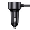Автомобільний зарядний пристрій Baseus High Efficiency Pro 1-for-2 Car Cigarette Lighter 30W Cosmic Black (Cosmic-Black)- № 5
