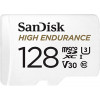 microSDXC (UHS-1 U3) SanDisk High Endurance 128Gb class 10 V30 (100Mb/s) (adapterSD) (SDSQQNR-128G-GN6IA)