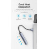 USB-хаб Vention USB 3.0 to USB 3.0/USB 2.0*3 Mini Hub 0.15M Gray Metal Type (CKOHB) (Metal Gray)- № 8