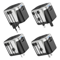 УЗП HOCO AC5 Level dual port universal conversion charger Black (Цвет 7073) - фото № 2