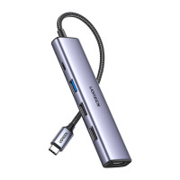 USB-хаб UGREEN USB-C Multifunction Adapter (Цвет Серый), Атикул k56772 |  купить на VILKI.NET - фото № 1