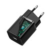 Мережевий зарядний пристрій Быстрое зарядное устройство Baseus Super Si IC 30W EU Black (CCSUP-J01) - изображение 2
