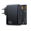 Мережевий зарядний пристрий Usams US-CC163 T50 100W 4 порта ACCC GaN Fast Charger (EU) Черный - изображение 3