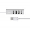 USB-хаб HOCO HB1 4USB Line machine Silver (Silver)- № 3