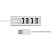 USB-хаб HOCO HB1 4USB Line machine Silver (Колір Silver) - фото № 3