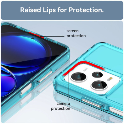 Чохол для смартфона Cosmic Clear Color 2 mm for Xiaomi Redmi Note 12 Pro 5G Transparent Blue (ClearColorXRN12P5GTrBlue) - зображення 5