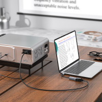 Кабель-перехiдник HOCO UA21 Origin Type-C to VGA converter Metal Gray (Колір Metal Gray) - фото № 8