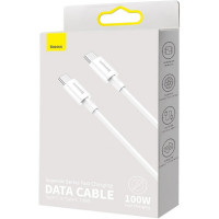 Кабель Baseus Superior Series Fast Charging Data Cable Type-C to Type-C 100W 2m White (Колір White) - фото № 2