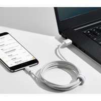 Кабель Baseus Simple Wisdom Data Cable Kit USB to Micro 2.1A (2PCS/Set）1.5m White (Колір Белый) - фото № 3