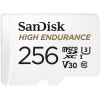 microSDXC (UHS-1 U3) SanDisk High Endurance 256Gb class 10 V30 (100Mb/s) (adapterSD) (SDSQQNR-256G-GN6IA)