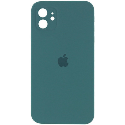 Чохол для смартфона Silicone Full Case AA Camera Protect for Apple iPhone 12 46,Pine Green (FullAAi12-46) - изображение 1