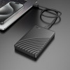 Зовнішня кишеня для накопичувача HOCO HB46 USB3.0 2.5-inch SATA hard drive enclosure Black - № 6