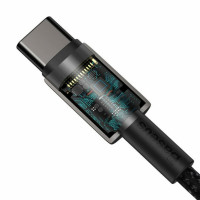Кабель Baseus Tungsten Gold Fast Charging Data Cable Type-C to Type-C 100W 1m Black (Цвет 7073) - фото № 3