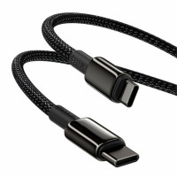 Кабель Baseus Tungsten Gold Fast Charging Data Cable Type-C to Type-C 100W 1m Black (Цвет 7073) - фото № 6