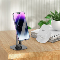 Тримач для телефона HOCO HD6 Winner dual-axis rotating desktop stand Black (Колір Black) - фото № 5