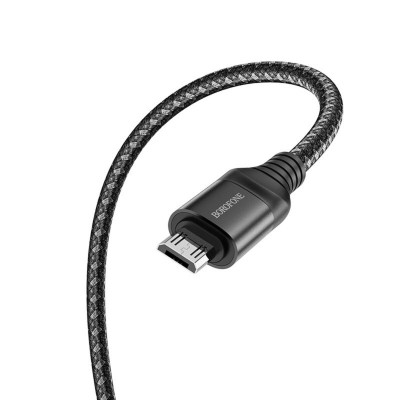 Кабель BOROFONE BX56 Восхитительный зарядный дата-кабель для Micro Black (BX56MB) - изображение 2