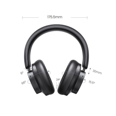 Навушники UGREEN HP106 HiTune Max3 Hybrid Active Noise-Cancelling Headphones (Black) - зображення 2