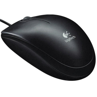 Маніпулятор миша дротова LOGITECH Corded  Mouse B100 Business Black - изображение 1