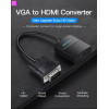 Адаптер Vention VGA to HDMI Converter with Female Micro USB and Audio Port 0.15M Black (ACNBB) - зображення 2