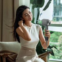 Фен Xiaomi Mijia High Speed Water Ion Hair Dryer H701 + (перехідник на EU розетку) (Цвет Grey) - фото № 6