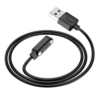 Кабель HOCO Y13 smart sports watch charging cable Black - зображення 1