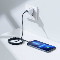 Кабель Baseus Crystal Shine Series Fast Charging Data Cable Type-C to iP 20W 1.2m Black (Колір 7073) - фото № 4