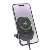 Автотримач для телефона з БЗП BOROFONE BH216 Adelante magnetic wireless fast charging car holder(center console) Black (Черный)- № 6