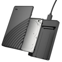 Зовнішня кишеня для накопичувача HOCO HB46 USB3.0 2.5-inch SATA hard drive enclosure Black  - фото № 4
