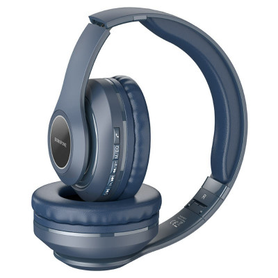 Навушники BOROFONE BO17 wireless headphones Dark Blue - зображення 1