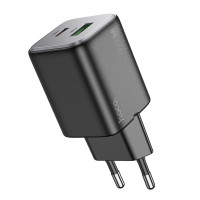 Мережевий зарядний пристрій HOCO N41 Almighty PD20W+QC3.0 charger Black (Колір 7073) - фото № 4