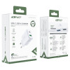 Мережевий зарядний пристрій ACEFAST A25 PD20W (USB-C+USB-A) dual port charger White (Белый)- № 6
