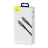 Кабель Baseus Tungsten Gold Fast Charging Data Cable Type-C to Type-C 100W 1m Black (7073)- № 7