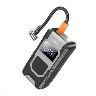 Автомобільний насос HOCO DPH04 Car portable smart air pump Black - зображення 1