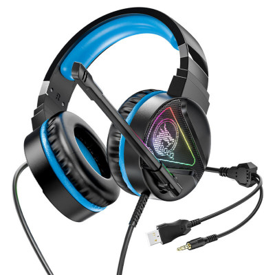 Навушники HOCO W104 Drift gaming headphones Blue - изображение 1