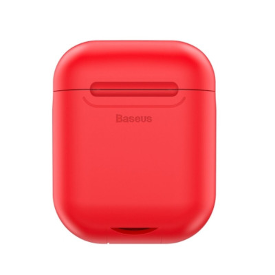 Кейс з БЗП для навушникiв Baseus Wireless Charger For Airpods Red - зображення 1