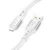 Кабель BOROFONE BX88 Solid silicone charging data cable for iP White (BX88LW) - зображення 2