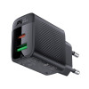 Мережевий зарядний пристрій ACEFAST A78 PD20W GaN (USB-A+USB-C) charger Black (Черный)- № 2