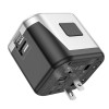 УЗП HOCO AC5 Level dual port universal conversion charger Black (7073)- № 7
