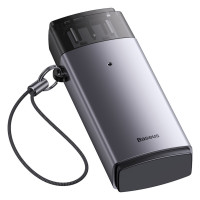 Кардридер Baseus Lite Series USB-A  to SD/TF Card Reader  Grey (Колір Grey) - фото № 6