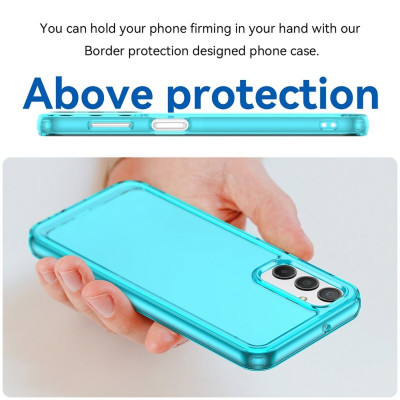 Чохол для смартфона Cosmic Clear Color 2 mm for Samsung Galaxy A24 4G Transparent Blue (ClearColorA24TrBlue) - изображение 5