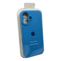 Чохол для смартфона Silicone Full Case AA Camera Protect for Apple iPhone 16 49,Cornflower (Колір Cornflower) - фото № 2