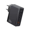 Мережевий зарядний пристрій Usams US-CC163 T50 100W 4 Ports ACCC GaN Fast Charger (EU) Black - зображення 2