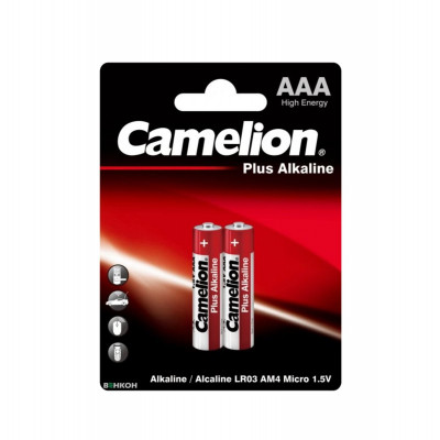Батарейка CAMELION Plus ALKALINE AAA/LR03 BP2 2шт (C-11000203) (4260033150059) - изображение 1
