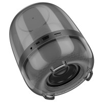Портативна колонка HOCO BS58 Crystal colorful luminous BT speaker Magic Black Night (Цвет Magic-Black-Night) - фото № 2