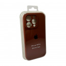 Чохол для смартфона Silicone Full Case AA Camera Protect for Apple iPhone 16 Pro 42,Saddle Brown