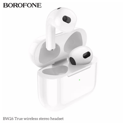 Навушники BOROFONE BW26 True wireless stereo headset White - зображення 1