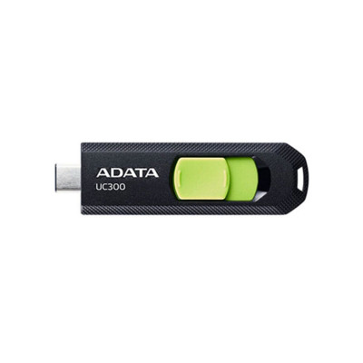 Flash Adata USB 3.2 Gen1 UC300 Type-C 256Gb Black/Green - зображення 1