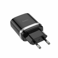 Мережевий зарядний пристрій HOCO C12Q Smart QC3.0 charger set(Micro) 18W Black (Колір 7073) - фото № 2